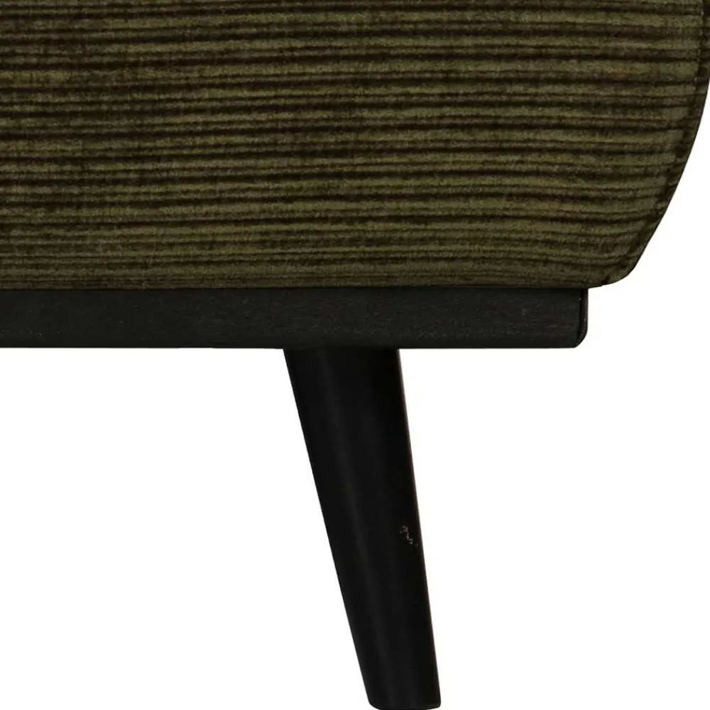 Wohnen Barhocker*80x40x55 Polsterhocker in Dunkelgrün - Pleano