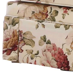 Wohnen Barhocker|Sessel & Hocker*74x52x60 Polsterhocker mit Blumen Stoff - Kammas