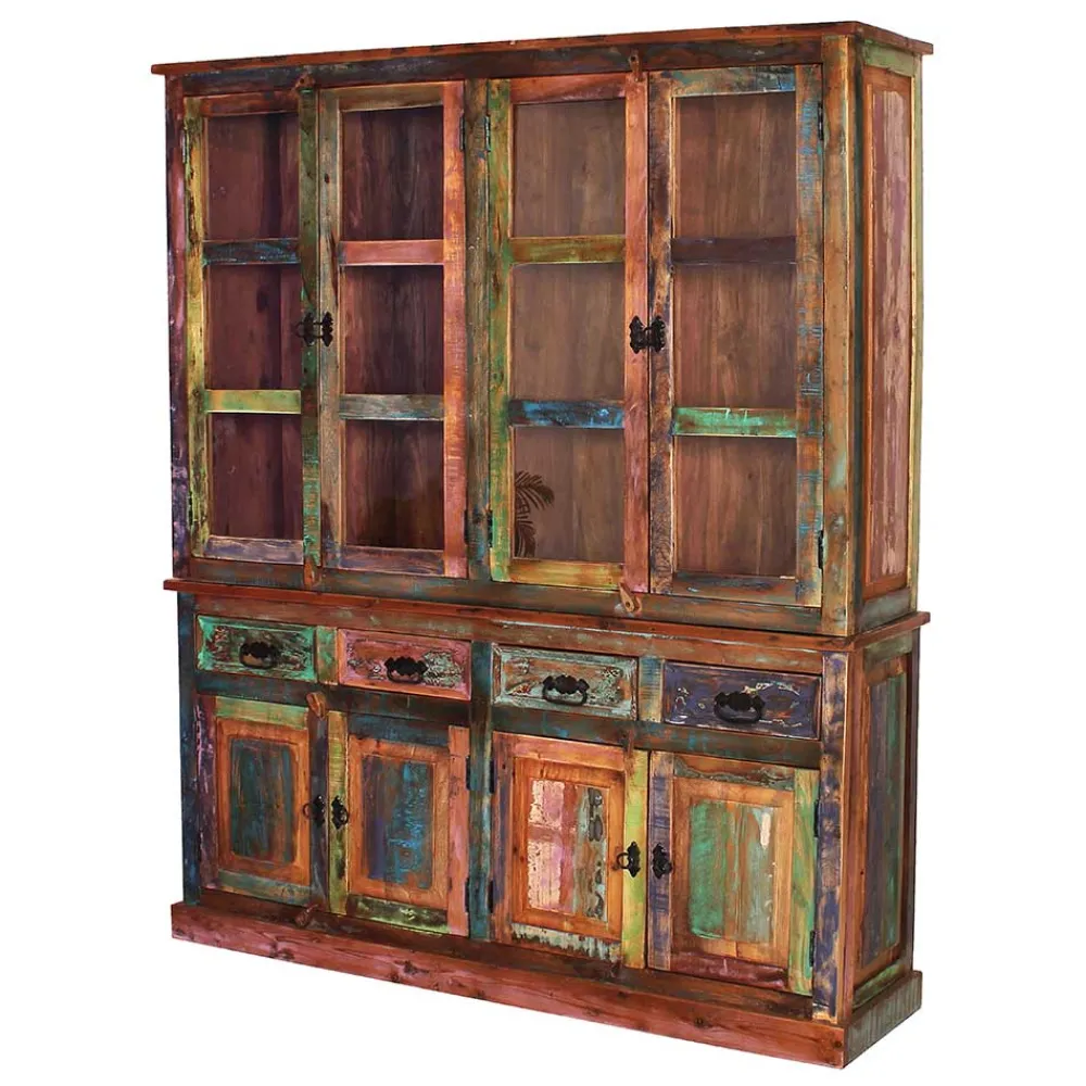 Wohnen 160x190x40 Recyclingholz Anrichte im Shabby Chic - Jamaica