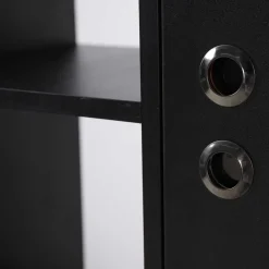 Wohnen Esszimmerregale|Regale*73x154x44 Regal in Schwarz & Pinie - Montpa