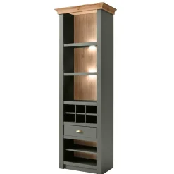 Wohnen 68x207x45 Regal mit Schublade & 11 Fächern - Eylan