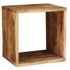 Wohnen 44x44x33 Regalwürfel aus Akazie Massivholz - Lindos