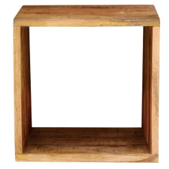 Wohnen 44x44x33 Regalwürfel aus Akazie Massivholz - Lindos