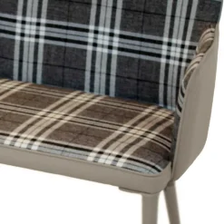 Wohnen Küchenbänke|Esszimmerbänke*100x90x52 Retro Esszimmerbank in Kariert - Rave