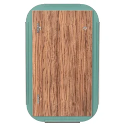 Wohnen Spiegel|Flurspiegel*101x61x2 Retro Hängespiegel mit Glasrahmen - Bageria