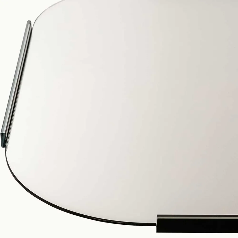 Wohnen Spiegel|Flurspiegel*101x61x2 Retro Hängespiegel mit Glasrahmen - Bageria