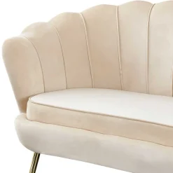 Wohnen Retro Möbel|Sofas*136x78x76 Retro Sofa im Muschel Design - Abboras