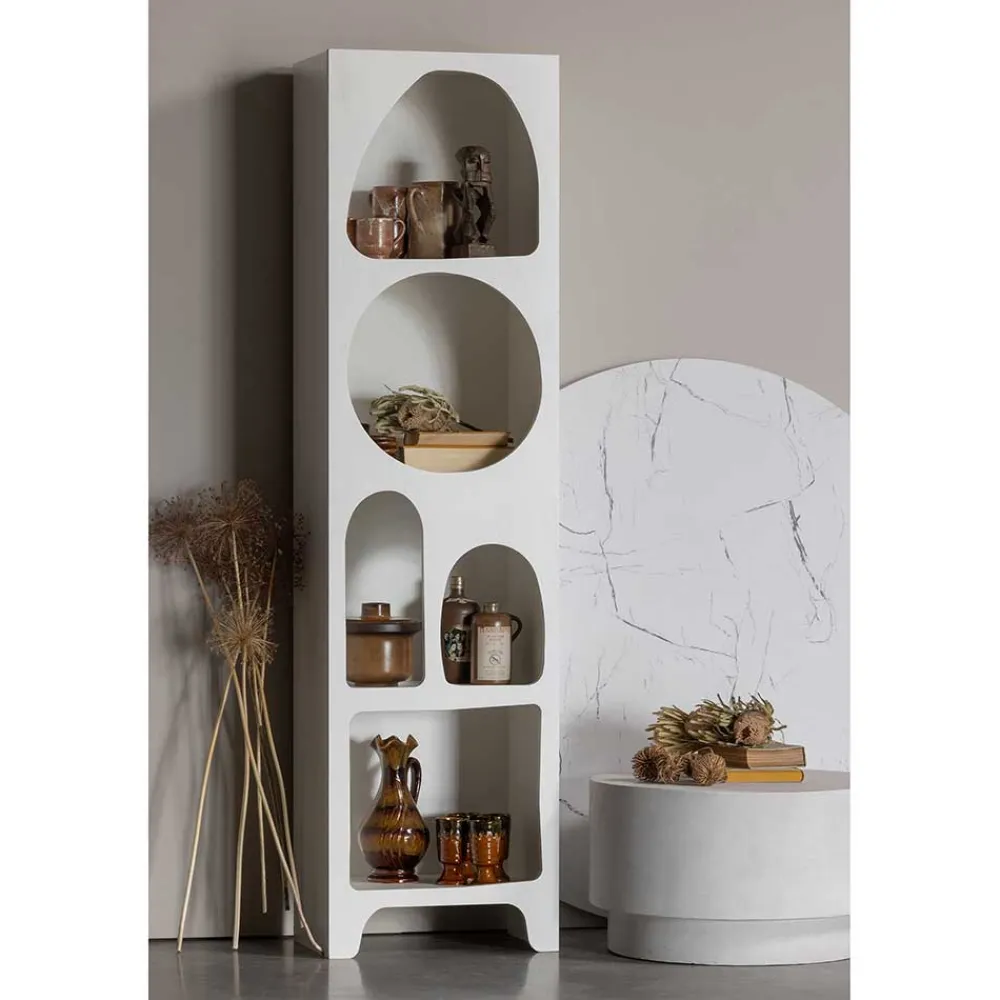 Wohnen 48x180x32 Retro Standregal mit 5 Fächern - Tom