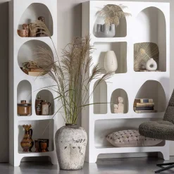 Wohnen 48x180x32 Retro Standregal mit 5 Fächern - Tom