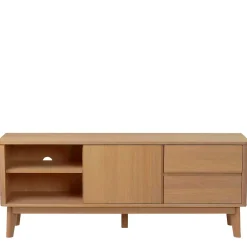 Wohnen 152x60x42 Retro TV Lowboard in Eiche - Adunia