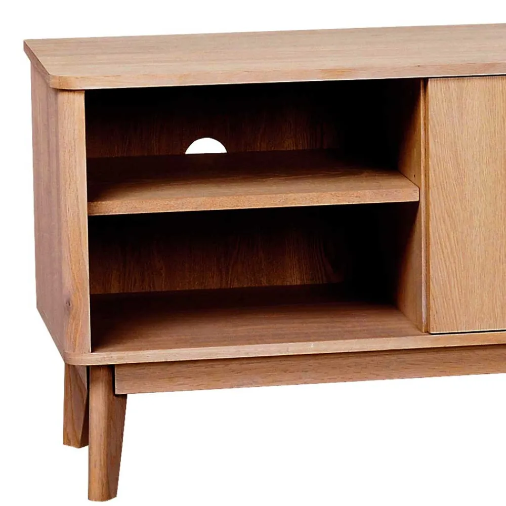 Wohnen 152x60x42 Retro TV Lowboard in Eiche - Adunia