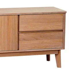 Wohnen 152x60x42 Retro TV Lowboard in Eiche - Adunia