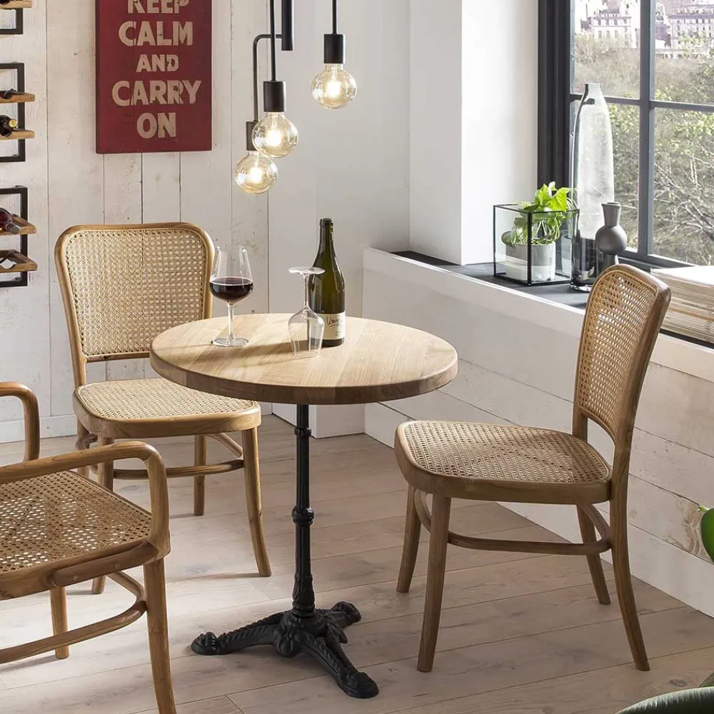 Wohnen Retro Möbel|Küchenstühle*44x93x53 Retrostuhl aus Teakholz - Adne