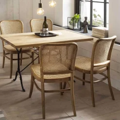 Wohnen Retro Möbel|Küchenstühle*44x93x53 Retrostuhl aus Teakholz - Adne