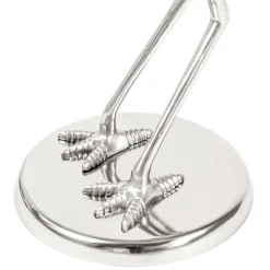 Wohnen 40x58x40 runder Glas Tisch mit Vogel Säulenfuß - Prasido