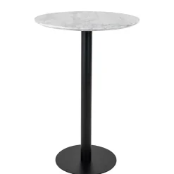 Wohnen 70x105x70 Runder Stehtisch in Marmoroptik - Fredira
