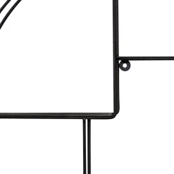 Wohnen 50x50x12 Rundes Wandregal in Schwarz - Anatana