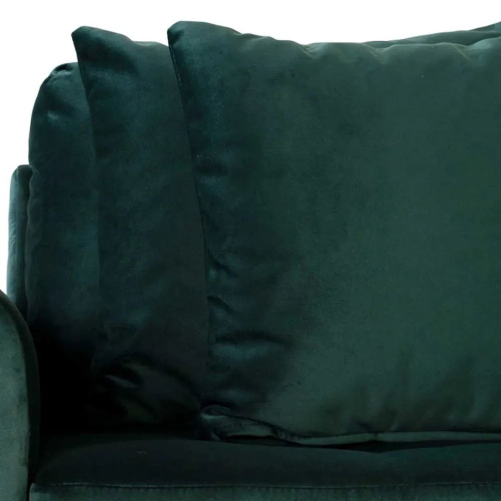 Wohnen 290x76x170 Samt Ecksofa im Skandi Design - Bonisa