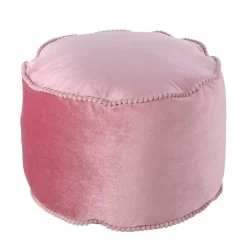 Wohnen 47x32x47 Samt Hocker Pouf in Rosa - Strada