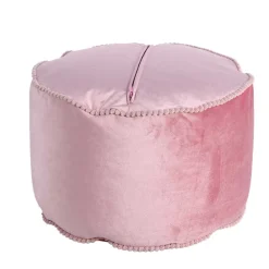 Wohnen 47x32x47 Samt Hocker Pouf in Rosa - Strada