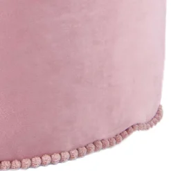 Wohnen 47x32x47 Samt Hocker Pouf in Rosa - Strada