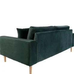 Wohnen Skandinavische Möbel|Sofas*180x76x93 Samt Wohnzimmercouch in Dunkelgrün - Secilia