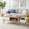 Wohnen Skandinavische Möbel|Couchtisch*107x46x67 Scandi Couchtisch mit Stauraum - Cablos