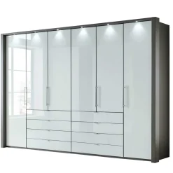 Wohnen 307x240x58 Schlafzimmerschrank mit Falttüren - Audra