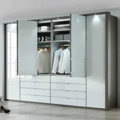 Wohnen 307x240x58 Schlafzimmerschrank mit Falttüren - Audra