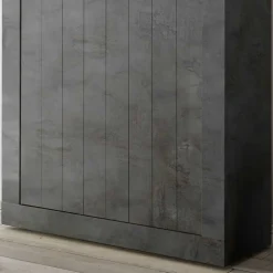 Wohnen 110x144x43 Schrank in Dunkelgrau Dekor - Zita