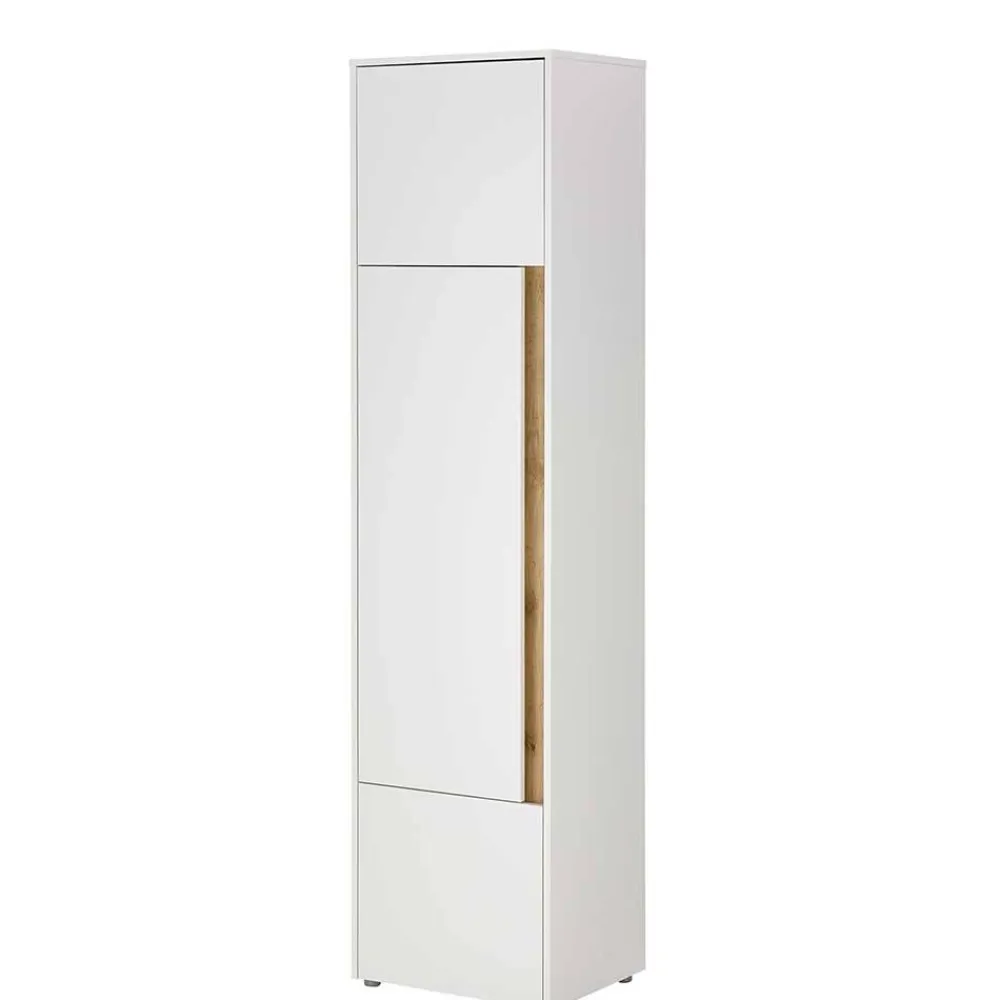 Wohnen Büroschränke*50x200x40 Schrank in Weiß und Wildeiche NB - Nonessia