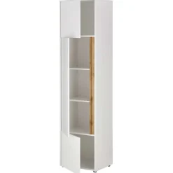 Wohnen Büroschränke*50x200x40 Schrank in Weiß und Wildeiche NB - Nonessia