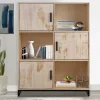 Wohnen 110x140x39 Schrank mit 3 Türen & 3 Fächern - Pseino