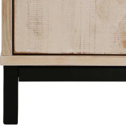 Wohnen 110x140x39 Schrank mit 3 Türen & 3 Fächern - Pseino