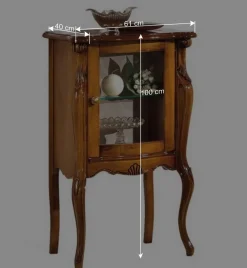 Wohnen 61x100x40 Schrank mit Glastür - Carlenna I