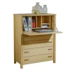 Wohnen 85x110x43 Schrank mit Schreibklappe - Settsura