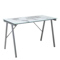 Wohnen 113x73x58 Schreibtisch aus bedrucktem Glas - Ugolina