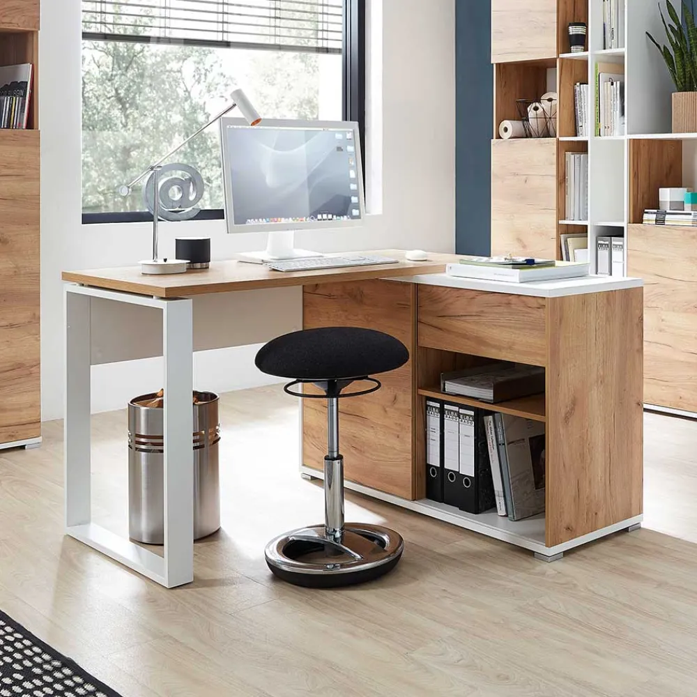 Wohnen Bürotische*120x75x117 Schreibtisch mit Anbauregal - Situatica