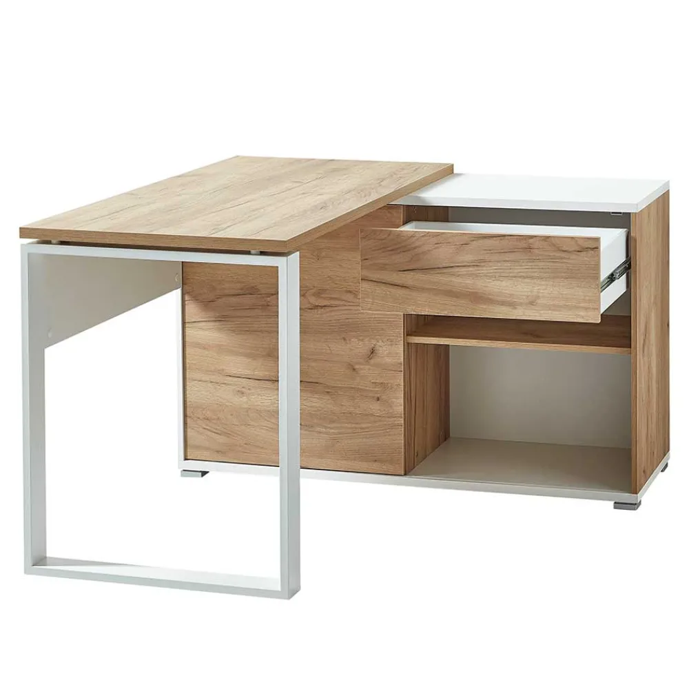 Wohnen Bürotische*120x75x117 Schreibtisch mit Anbauregal - Situatica