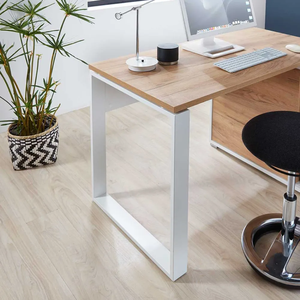 Wohnen Bürotische*120x75x117 Schreibtisch mit Anbauregal - Situatica