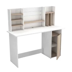 Wohnen Bürotische*135x127x51 Schreibtisch mit hohem Aufsatz - Mariong