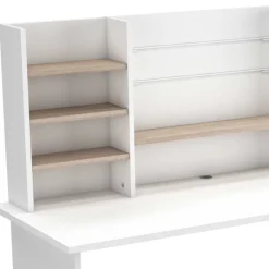 Wohnen Bürotische*135x127x51 Schreibtisch mit hohem Aufsatz - Mariong