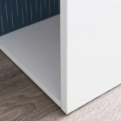 Wohnen Bürotische*120x120x53 Schreibtisch Regal Kombi in Weiß - Ricana