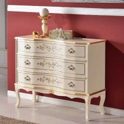 Wohnen 88x74x37 Schubladen-Kommode im Barockstil - Iviada