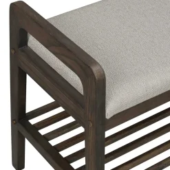 Wohnen Schuhschränke|Garderobenbänke*75x55x40 Schuhbank in Eiche Dunkelbraun - Cora