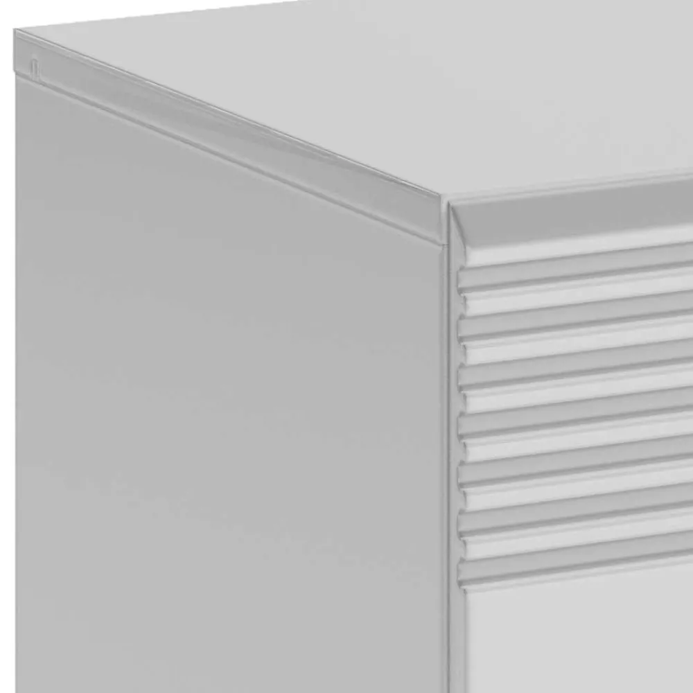 Wohnen 60x40x37 Schuhbank in Weiß Hochglanz - Sumatra