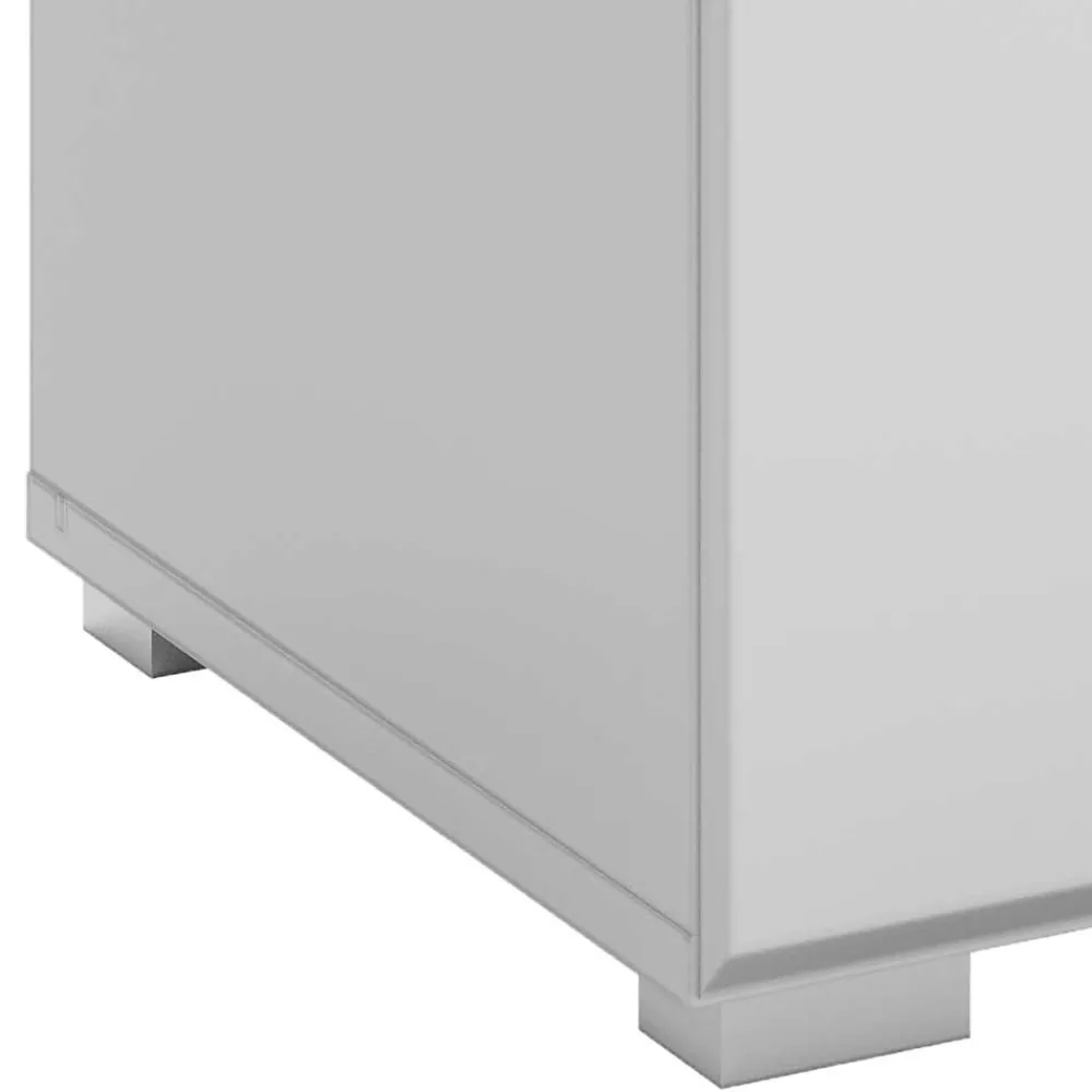 Wohnen 60x40x37 Schuhbank in Weiß Hochglanz - Sumatra