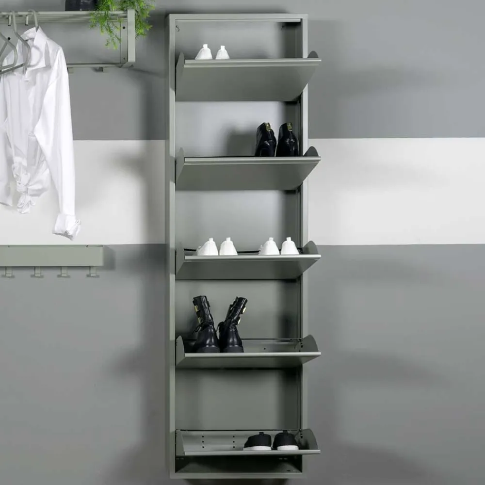 Wohnen 50x169x15 Schuhkipper in Graugrün - Bevania