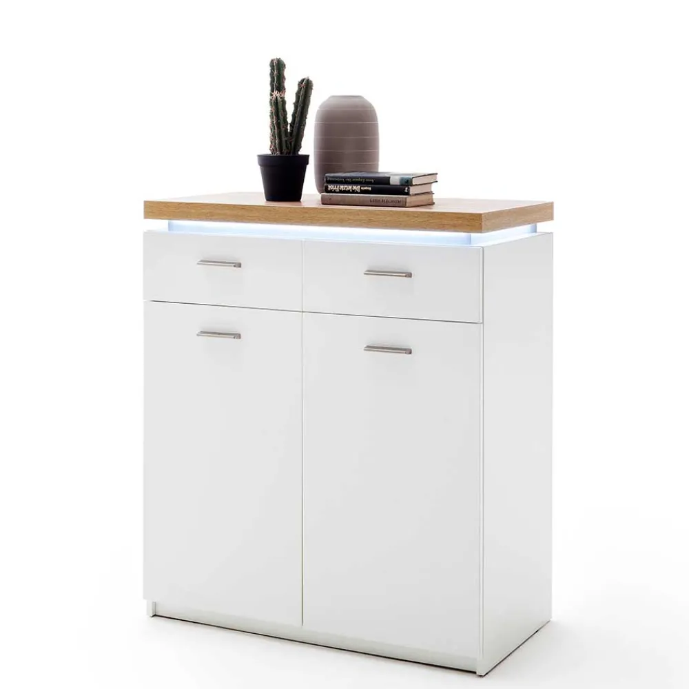 Wohnen 85x98x44 Schuhkommode mit 8 Einlegeböden - Nusenia