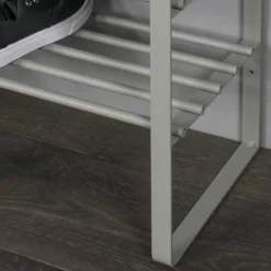 Wohnen Schuhschränke|Wohnzimmer-Regale*70x49x29 Schuhregal aus Stahl in Graugrün - Citro